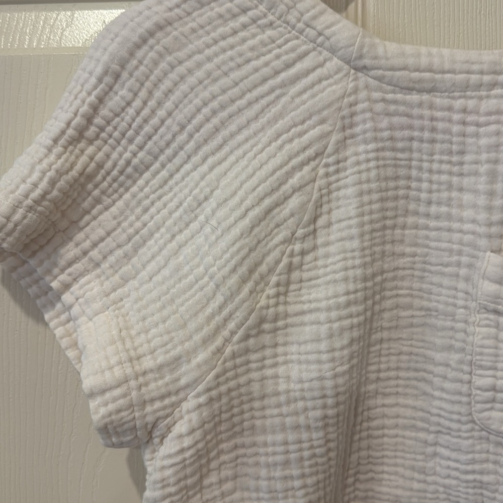 Madewell Ivory Textured Blouse - Like New, XS - Picture 4 of 7
